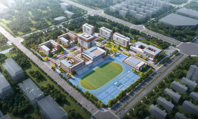 合肥一六八中学北雁湖校区效果图