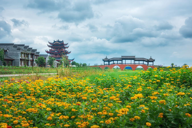 风景如画的来安兴茂水镇。吕华摄