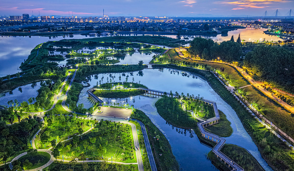 姑溪河生態濕地公園。