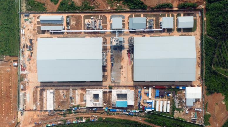中国化学三化建承建的尼日利亚万凯年产30万吨食品级PET新材料项目正式投产。中国化学三化建供图