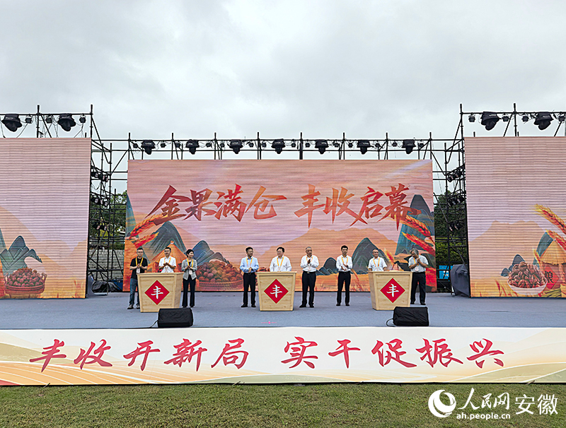 第七届宁国山核桃文化节开幕。人民网记者 汪瑞华摄