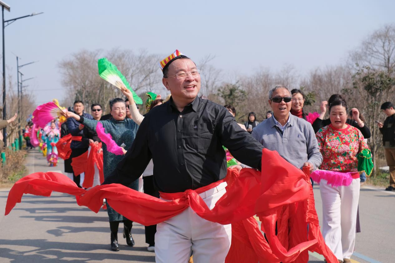 马郢村热闹的文化活动。长丰县委宣传部供图