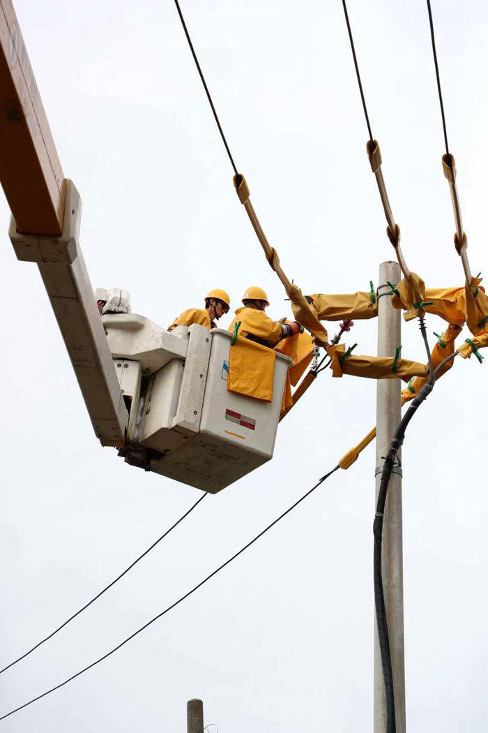 安徽渦陽：帶電作業 護航假期用電安全【2】