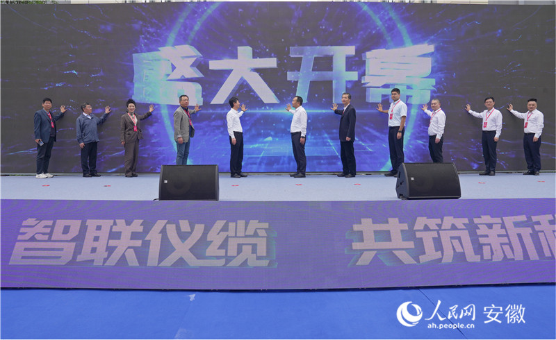 2026第二届长三角高端智能仪表/线缆产业博览会启动仪式现场。人民网记者 周坤摄
