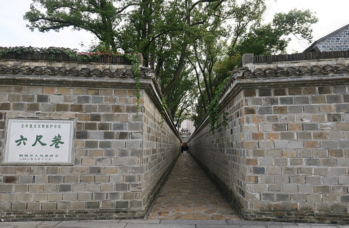 桐城六尺巷景區一角。