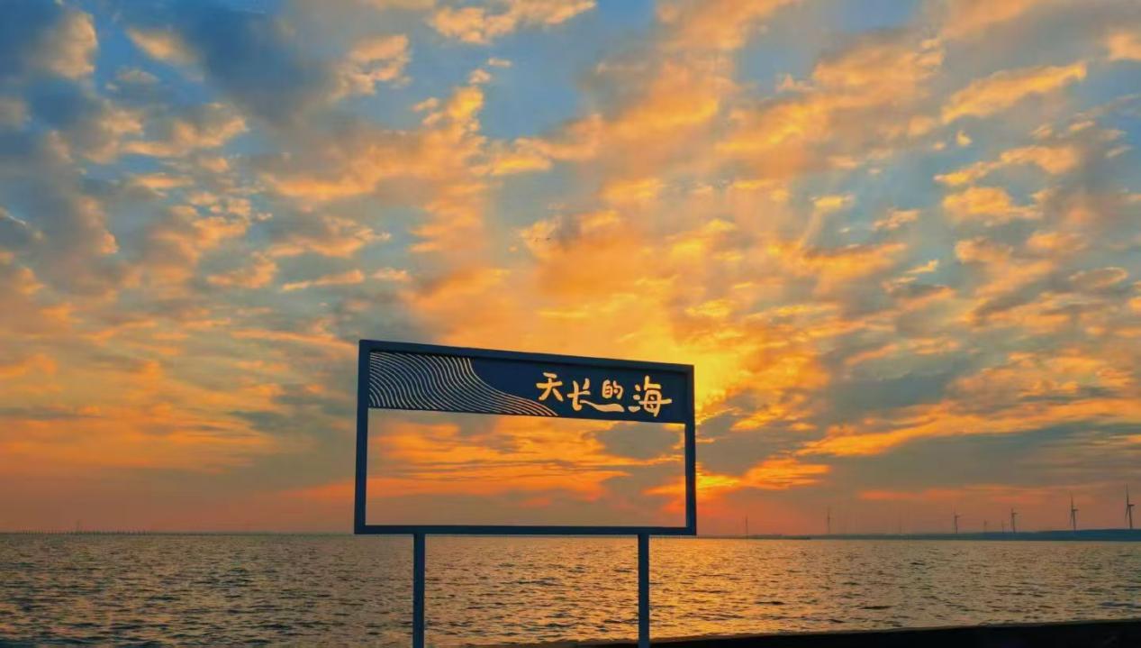 日出時分“天長的海”。天長市文旅局供圖