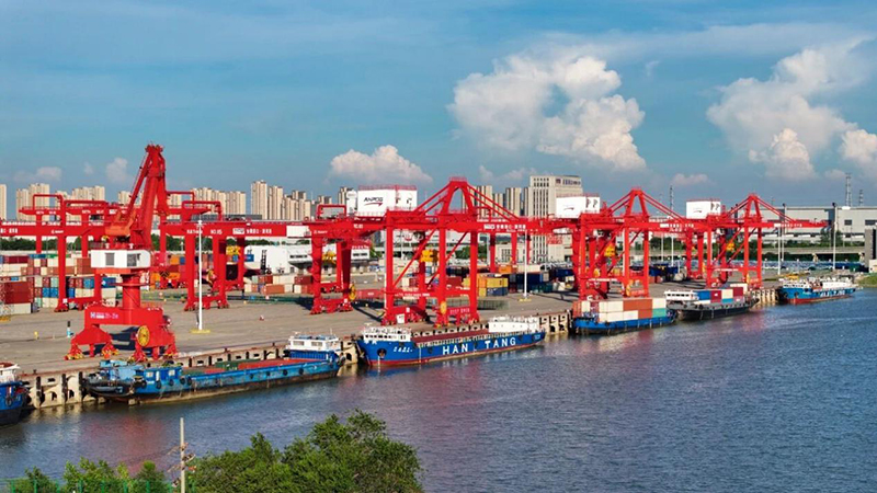 合肥派河港。管贤海摄