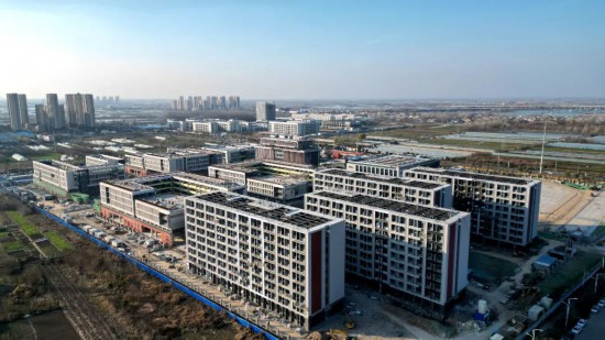 蚌埠三中淮上校区建设全速推进。