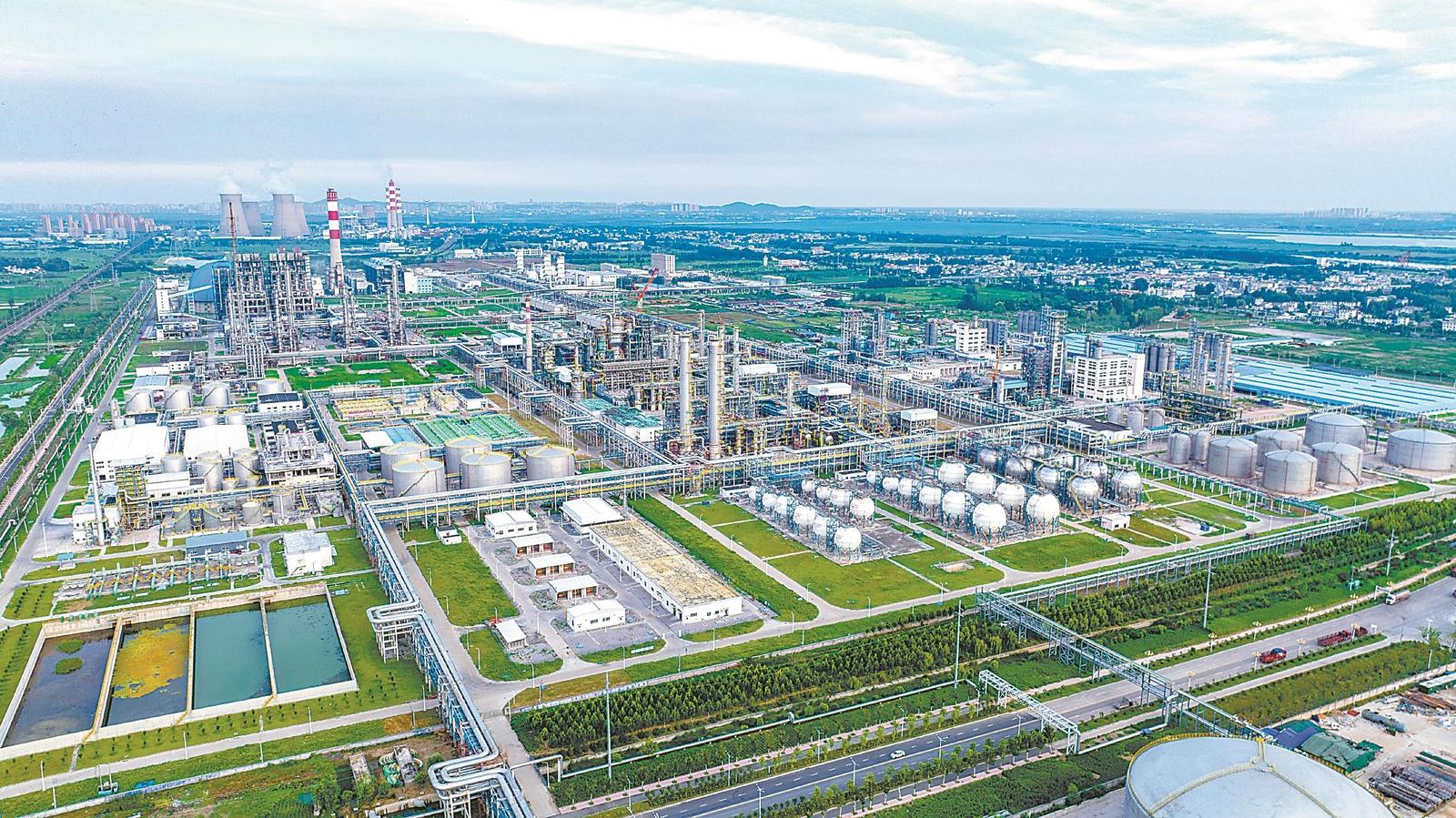 淮南煤化工產業園俯瞰。