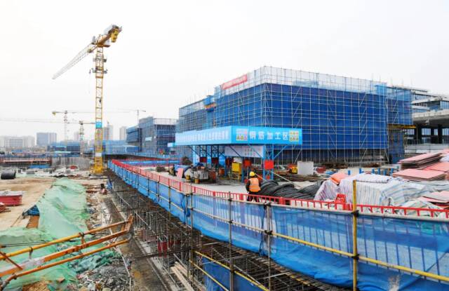 阳光电源零碳中心产学研基地（一期）二标项目建设如火如荼。